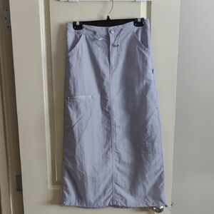 Stylish lavender cargo long Skirt